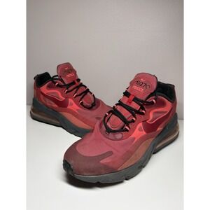 Nike Air Max 270 React Mens CI3866-600 Gym Red Black Team Running Shoes Size 9.5